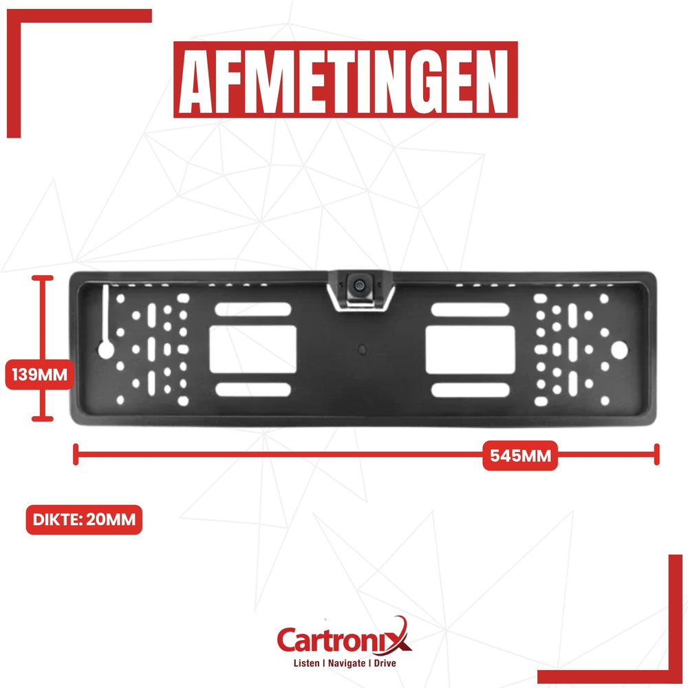 Cartronix RV-400 PRO license plate holder with camera