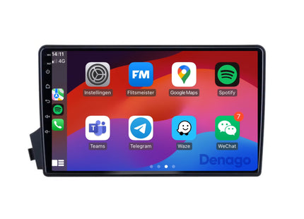 SsangYong Actyon CarPlay autoradio | 2005 t/m 2011 | Denago DNG-A250 | 9 inch | Android 13 | Draadloos CarPlay & Android Auto