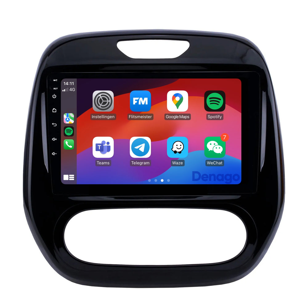 Renault Captur CarPlay car radio | 2013 to 2017 | Denago DNG-A182 | 9 inches | Android 13 | Wireless CarPlay & Android Auto