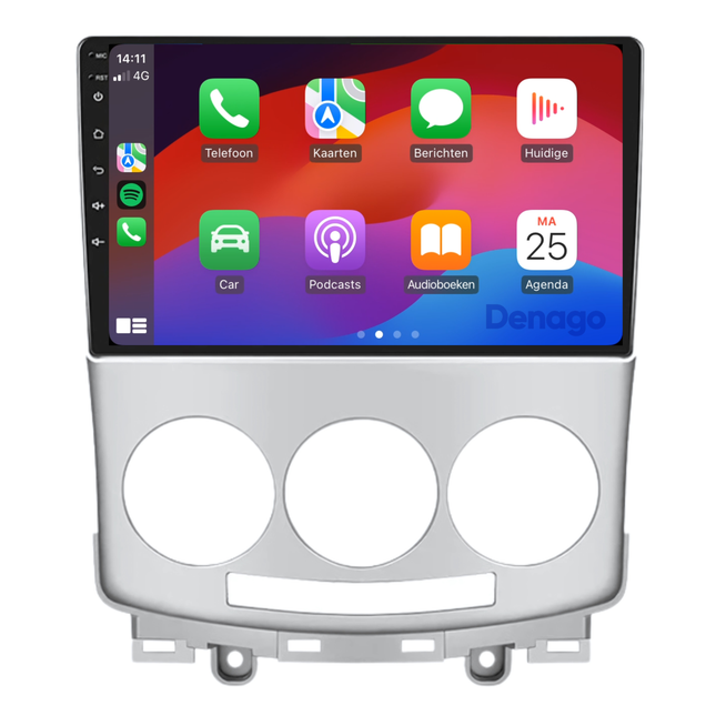 Mazda 5 CarPlay autoradio | 2005 t/m 2010 | Denago DNG-A36 | 9 inch | Android 13 | Draadloos CarPlay & Android Auto