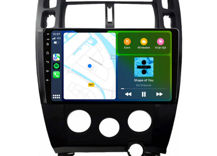 Hyundai Tucson | Android 13 | Autoradio | 2004 t/m 2010 | Carplay & Android Auto | Zwart