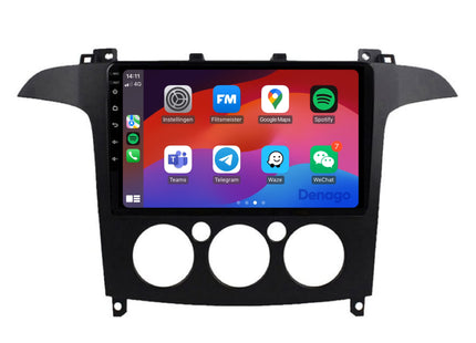 Ford S-Max CarPlay autoradio | 2006 t/m 2008 | Denago DNG-A136 | 9 inch | Android 13 | Draadloos CarPlay & Android Auto