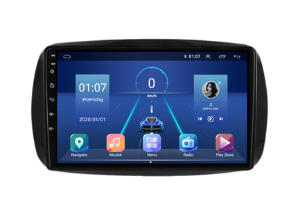 Smart Fortwo | Forfour | Android 13 | Autoradio | 2015 t/m 2019 | Carplay & Android Auto