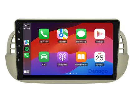 Fiat 500 | Autoradio | 2007 t/m 2015 | Android 13 & CarPlay