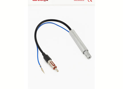 Cartronix CTX-3418 | Antenne verloopkabel met fantoom voeding | Din naar ISO