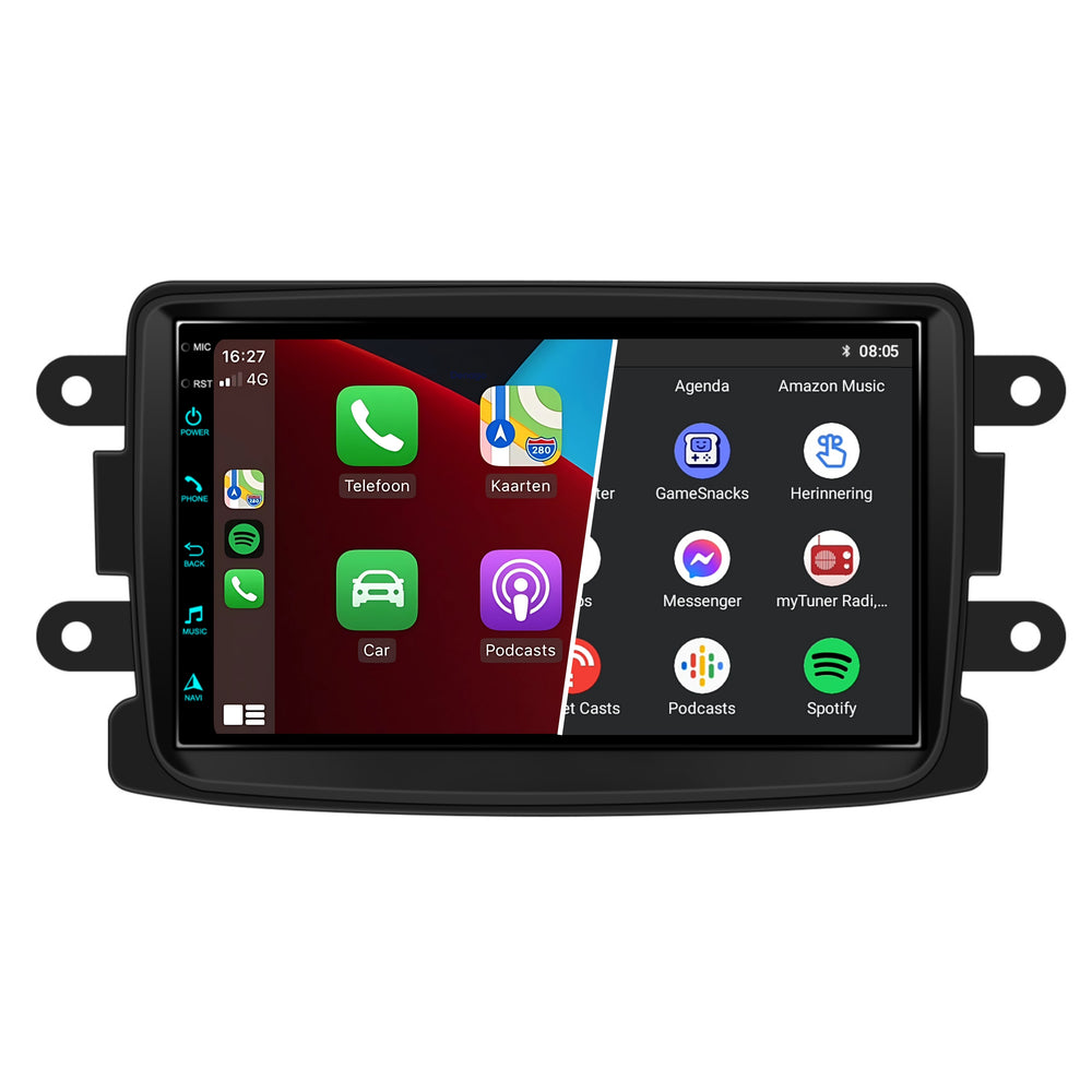 Dacia Duster CarPlay autoradio | 2013 t/m 2020 | Denago DNG-1133 | 9 inch | Android 13 | Draadloos CarPlay & Android Auto