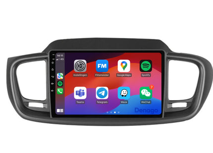 Kia Sorento CarPlay autoradio | 2015 t/m 2018 | Denago DNG-A277 | 9 inch | Android 13 | Draadloos CarPlay & Android Auto