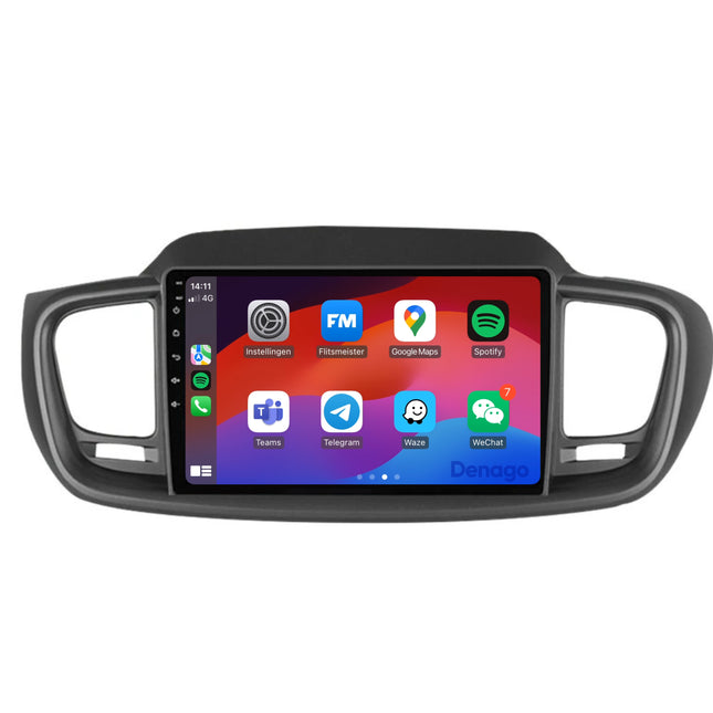 Radio de coche Kia Sorento CarPlay | 2015 a 2018 | Denago DNG-A277 | 9 pulgadas | Androide 13 | CarPlay inalámbrico y Android Auto