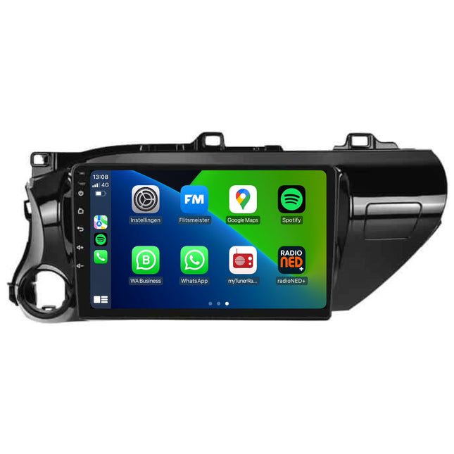 Toyota Hilux 8 | Android 13 | Autoradio | 2015 t/m 2020 | CarPlay & Android Auto