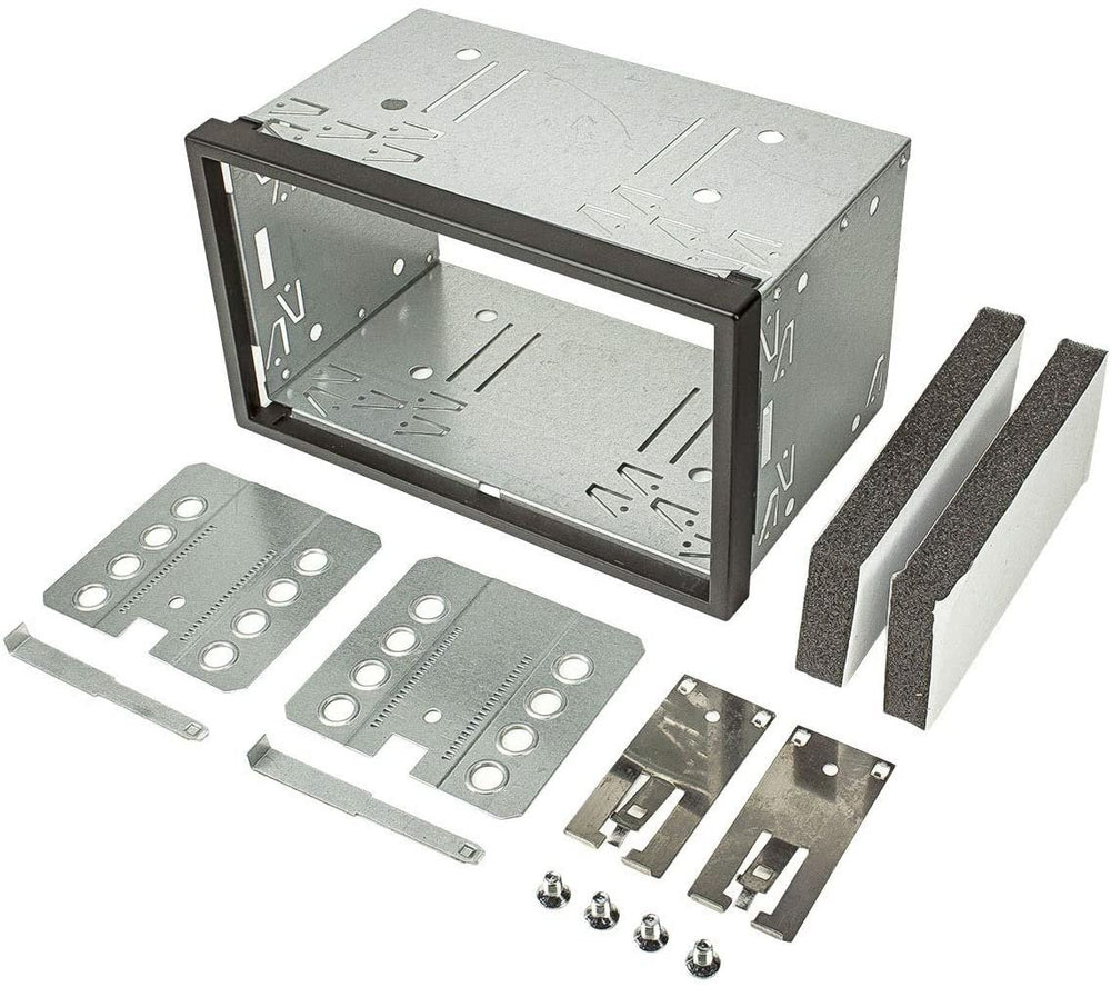 Cadre d'installation 2 DIN pour autoradio avec cadre de recouvrement