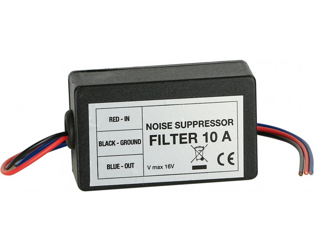12V Auto Ruisfilter – 10A Noise Filter voor Autoradio & Versterker