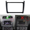 Volkswagen Polo 2 DIN Autoradio Inbouwframe | 2014 t/m 2017 | Dashboard Paneel | Piano Black