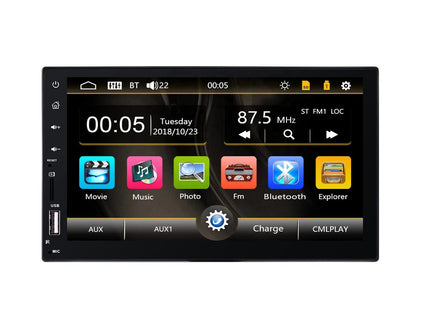 Denago | 2 Din Autoradio met Bluetooth| Aux - Mirrorlink  | Universeel  | MP5  Full Touch | Gratis USB & Camera