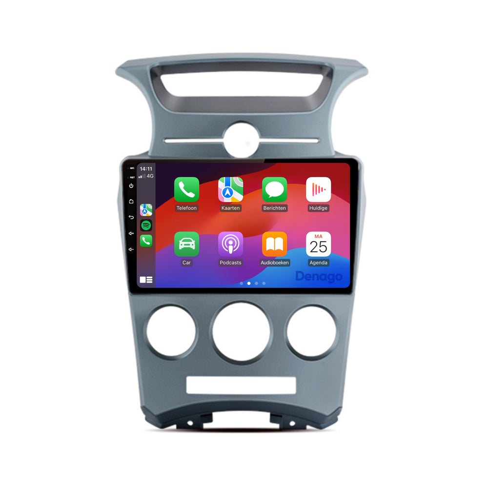 Radio para coche Kia Carens CarPlay | 2006 a 2012 | Denago DNG-A163 | 9 pulgadas | Androide 13 | CarPlay inalámbrico y Android Auto