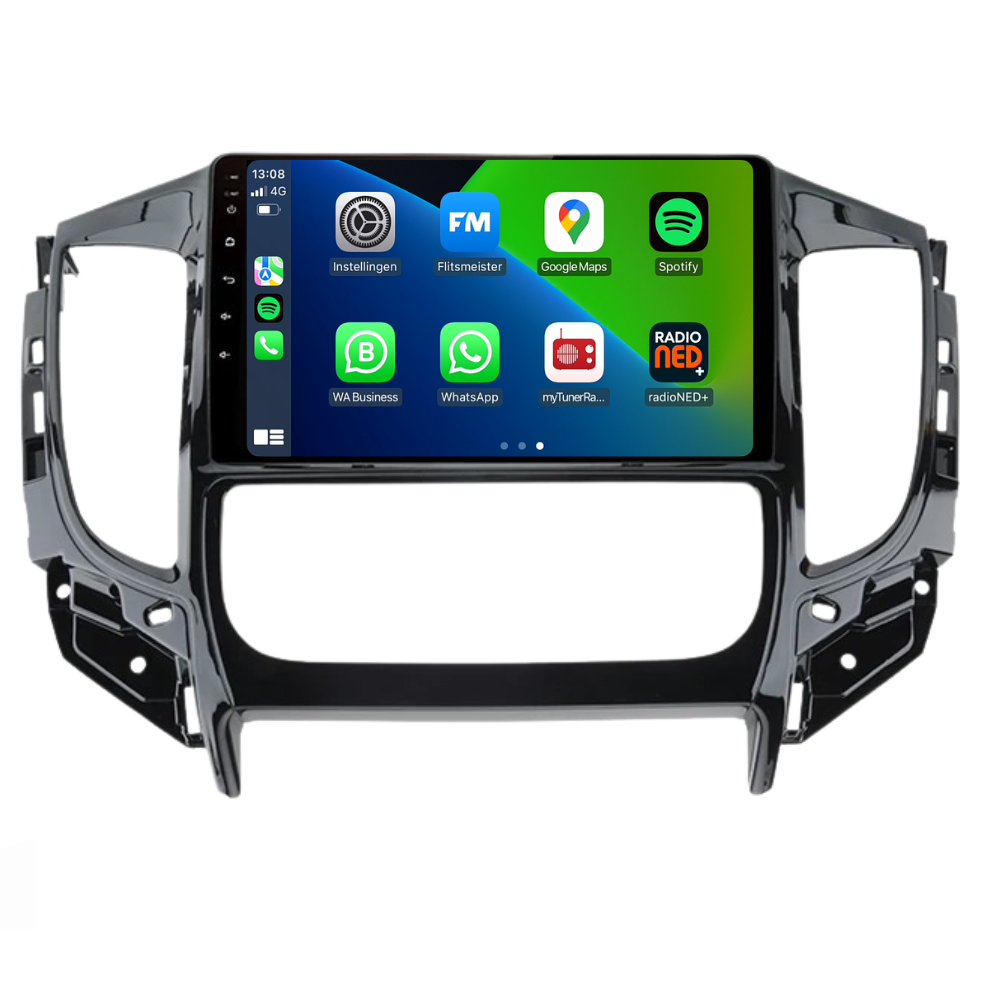 Mitsubishi Tritón | Androide 13 | Radio de coche | 2015 a 2022 | Carplay y Android Auto