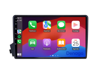 SsangYong Actyon CarPlay autoradio | 2005 t/m 2011 | Denago DNG-A250 | 9 inch | Android 13 | Draadloos CarPlay & Android Auto