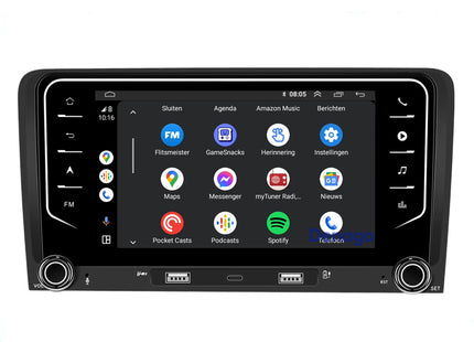 Audi A3 CarPlay Autoradio | Android 13 | 2GB + 64GB | 2004 t/m 2013 | Android Auto