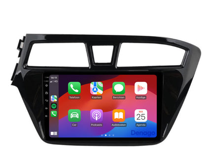 Hyundai i20 CarPlay autoradio | 2015 t/m 2019 | Denago DNG-A142 | 9 inch | Android 13 | Draadloos CarPlay & Android Auto