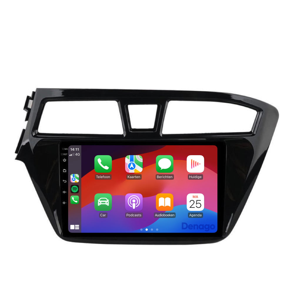 Hyundai i20 CarPlay car radio | 2015 to 2019 | Denago DNG-A142 | 9 inches | Android 13 | Wireless CarPlay & Android Auto