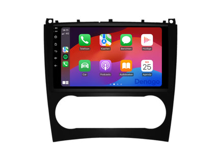 Mercedes C-Klasse W203 | CLC W203 | CLK W209 CarPlay autoradio | 2004 t/m 2011 | Denago DNG-A238 | 9 inch | Android 13 | Draadloos CarPlay & Android Auto