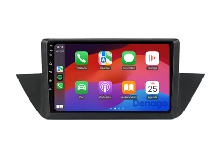 BMW X1 E84 CarPlay autoradio | 2010 t/m 2015 | Denago DNG-A195 | 9 inch | Android 13 | Draadloos CarPlay & Android Auto
