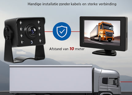 Cartronix DNG-0371 Achteruitrijcamera Display – Universeel 4.3 inch Monitor