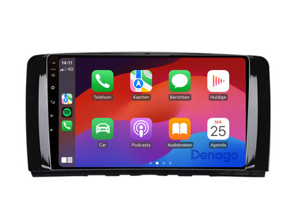 Mercedes R-Klasse CarPlay autoradio | 2005 t/m 2013 | Denago DNG-A190 | 9 inch | Android 13 | Draadloos CarPlay & Android Auto