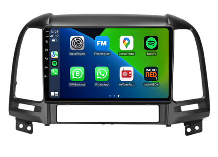 Hyundai Santa Fe | Android 13 | Autoradio | 2006 t/m 2011 | Carplay & Android Auto