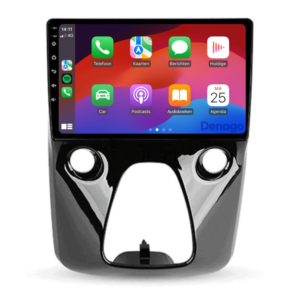Radio para coche Peugeot 108 CarPlay | 2014 a 2023 | Denago DNG-A265 | 10 pulgadas | Androide 13 | CarPlay inalámbrico y Android Auto