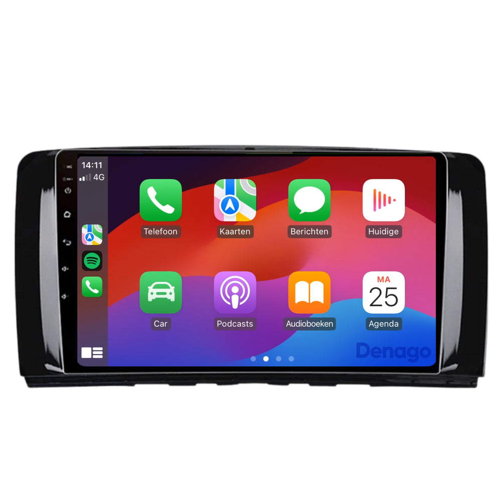 Radio para coche Mercedes Clase R CarPlay | 2005 a 2013 | Denago DNG-A190 | 9 pulgadas | Androide 13 | CarPlay inalámbrico y Android Auto