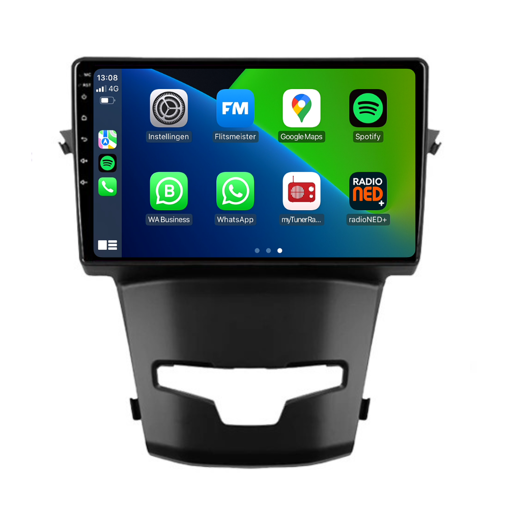 Ssangyong Korando | Androide 13 | Radio de coche | 2014 a 2018 | Carplay y Android Auto