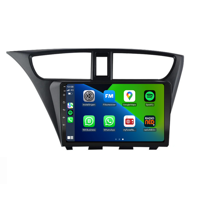 Honda Civic | Android 13 | Autoradio | 2012 t/m 2016 | Carplay & Android Auto