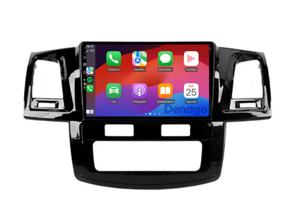 Toyota Hilux CarPlay autoradio | 2008 t/m 2016 | Denago DNG-A252 | 9 inch | Android 13 | Draadloos CarPlay & Android Auto