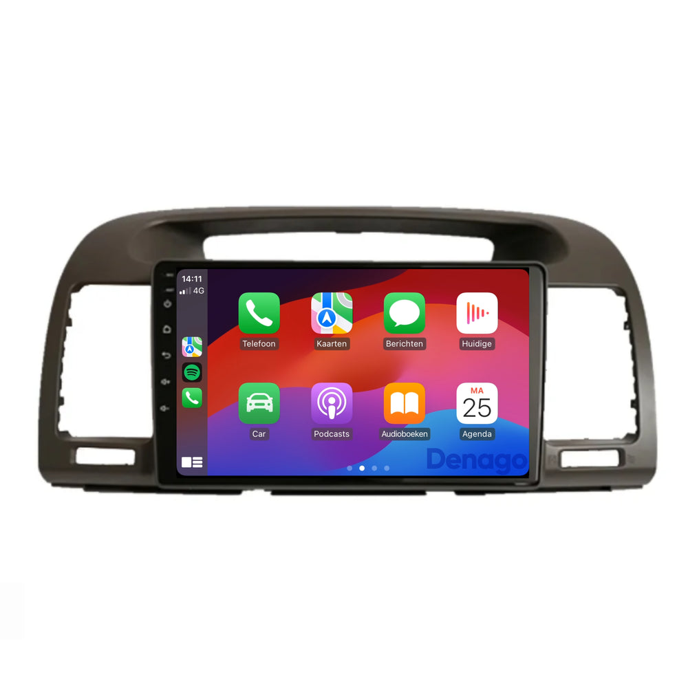Radio para coche Toyota Camry CarPlay | 2001 a 2007 | Denago DNG-A255 | 9 pulgadas | Androide 13 | CarPlay inalámbrico y Android Auto