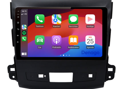 Mitsubishi Outlander CarPlay autoradio | 2008 t/m 2012 | Denago DNG-A170 | 9 inch | Android 13 | Draadloos CarPlay & Android Auto