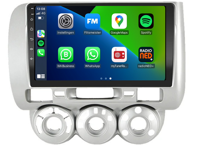 CarPlay Honda Jazz | Android 13 | Autoradio | 2002 t/m 2005 | Carplay & Android Auto