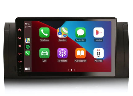 Carplay autoradio voor BMW 5 serie X5 E39 E53 M5 | 1996 t/m 2007 | 8-Core | Draadloos Apple Carplay & Android auto | 4GB + 64GB | Full Touch