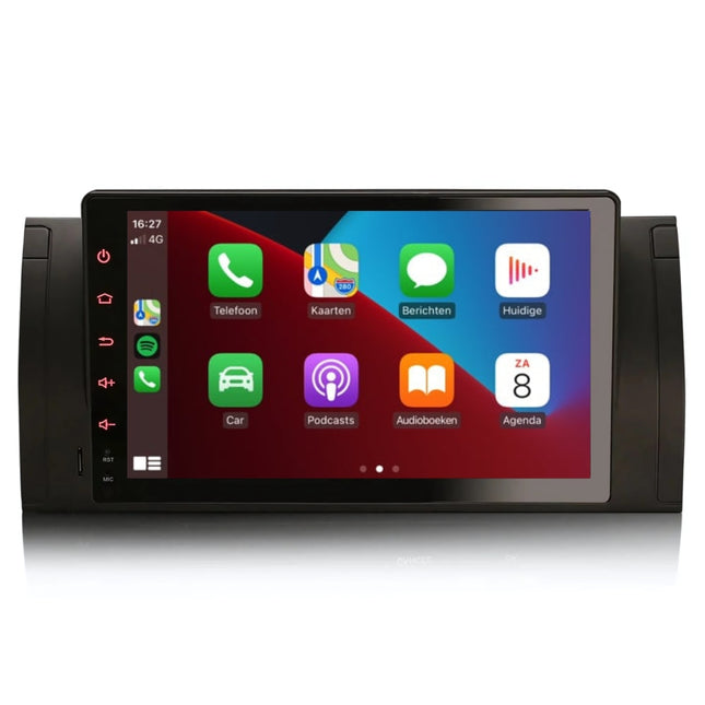 Carplay autoradio voor BMW 5 serie X5 E39 E53 M5 | 1996 t/m 2007 | 8-Core | Draadloos Apple Carplay & Android auto | 4GB + 64GB | Full Touch