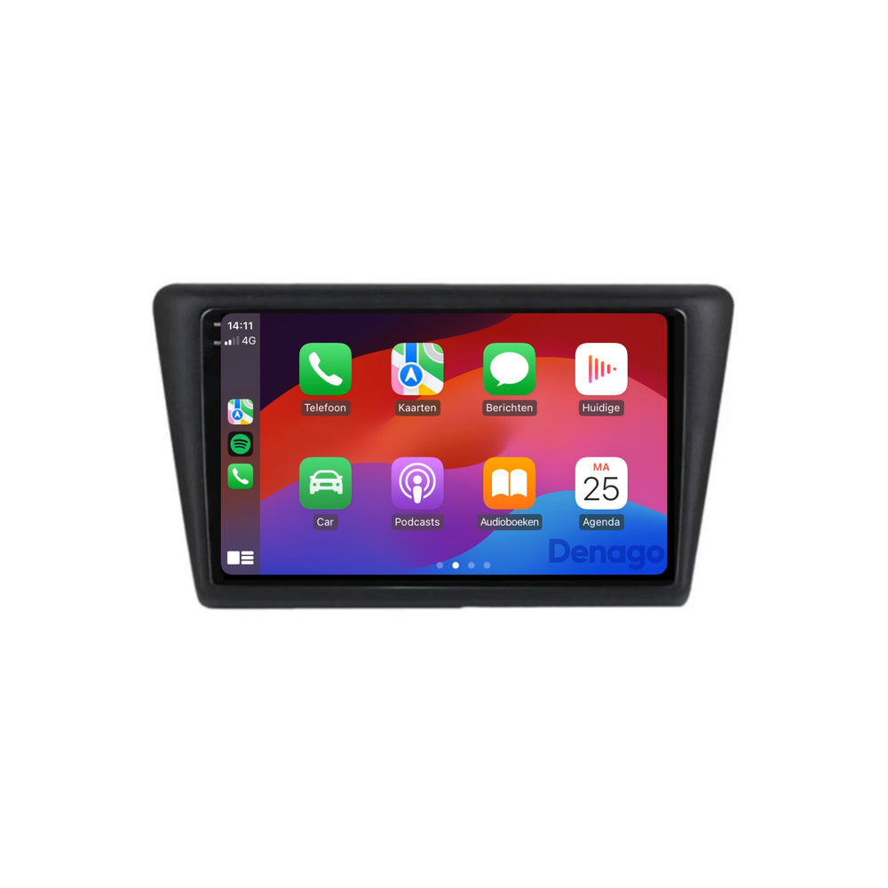 Radio para coche Skoda Rapid CarPlay | 2012 a 2016 | Denago DNG-A211 | 9 pulgadas | Androide 13 | CarPlay inalámbrico y Android Auto