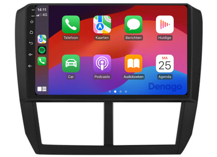 Subaru Forester CarPlay autoradio | 2008 t/m 2012 | Denago DNG-A132 | 9 inch | Android 13 | Draadloos CarPlay & Android Auto