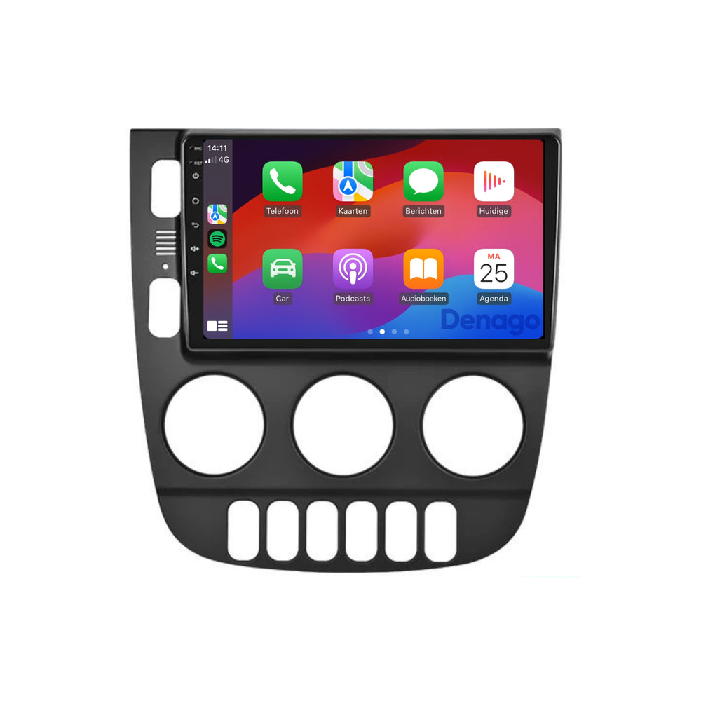 Radio para coche Mercedes ML CarPlay | 1999 a 2004 | Denago DNG-A221 | 9 pulgadas | Androide 13 | CarPlay inalámbrico y Android Auto | Marco negro