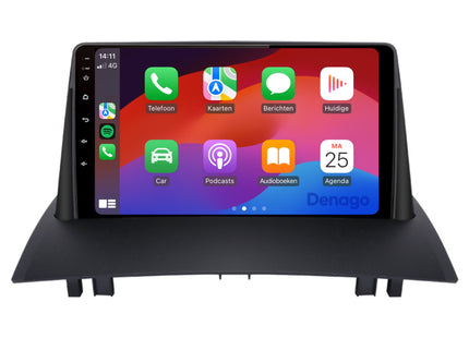 Renault Mégane II CarPlay autoradio | 2003 t/m 2008 | Denago DNG-A175 | 9 inch | Android 13 | Draadloos CarPlay & Android Auto