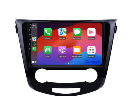 Nissan X-Trail CarPlay autoradio | 2014 t/m 2021 | Denago DNG-A109 | 10 inch | Android 13 | Draadloos CarPlay & Android Auto