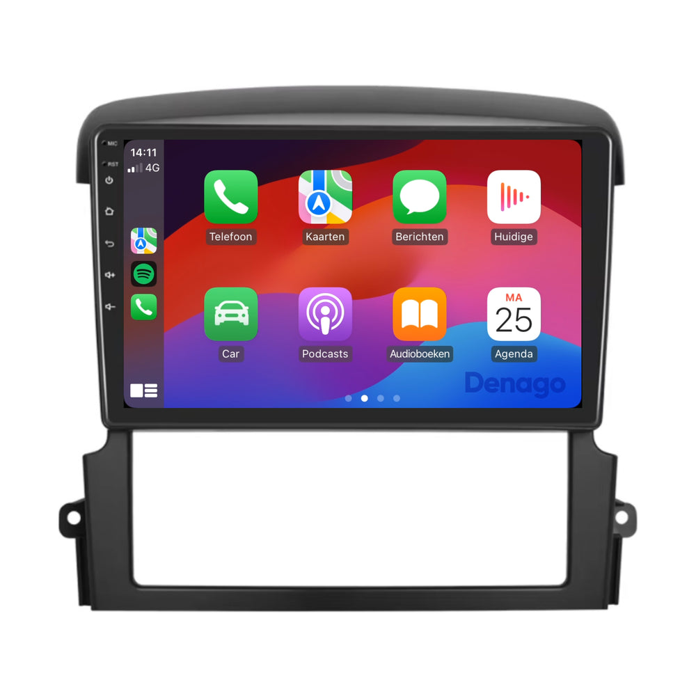 Radio de coche Kia Sorento CarPlay | 2002 a 2009 | Denago DNG-A135 | 9 pulgadas | Androide 13 | CarPlay inalámbrico y Android Auto