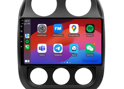 Jeep Compass Autoradio | 2010 t/m 2016 | Android 13 & CarPlay