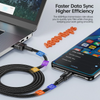 USB-A naar USB-C Kabel 2 Meter | Geschikt voor CarPlay & Android Auto | Paars
