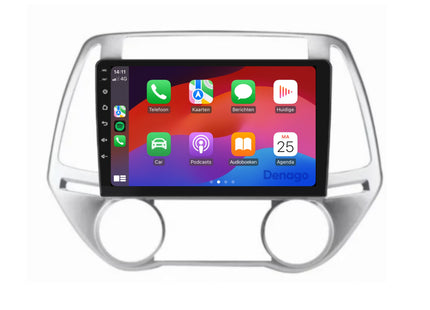 Hyundai i20 CarPlay autoradio | 2008 t/m 2014 | Denago DNG-A154 | 9 inch | Android 13 | Draadloos CarPlay & Android Auto
