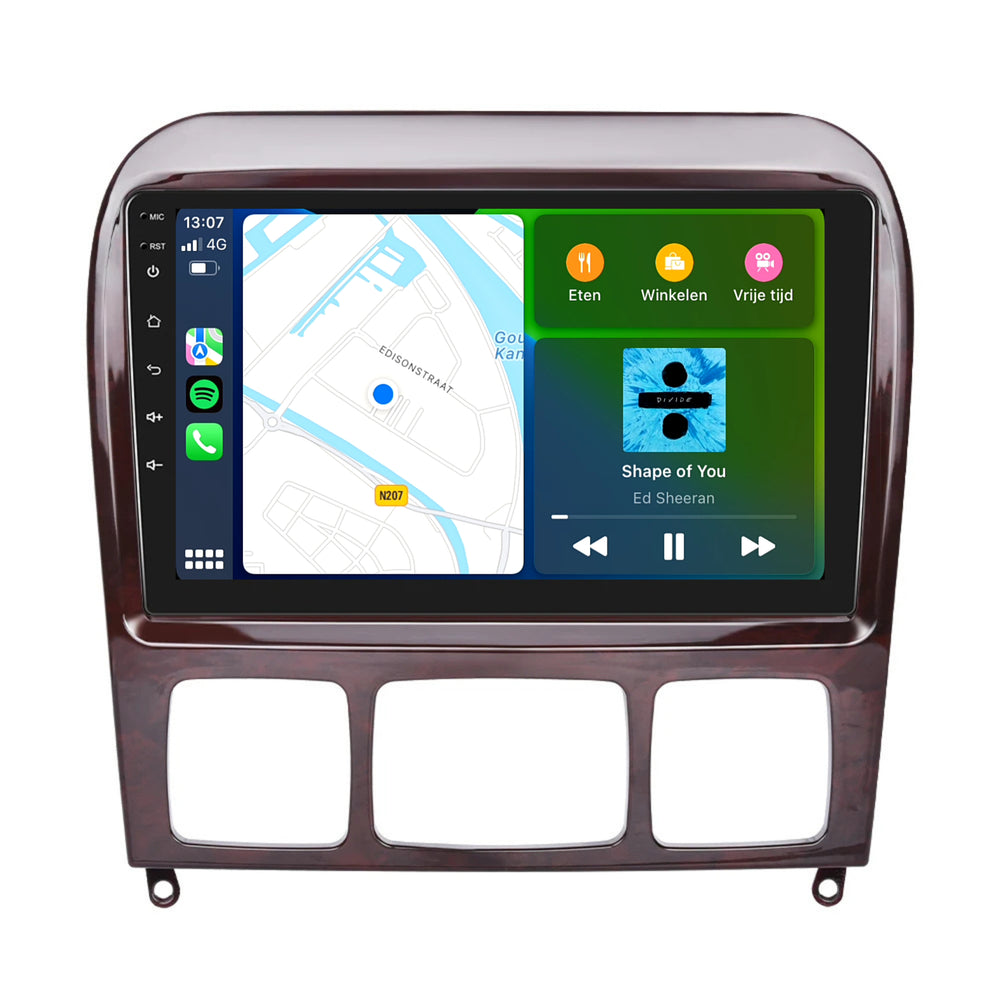 Mercedes Clase S | Android 13 l Radio de coche | 1999 a 2005 | Carplay y Android Auto