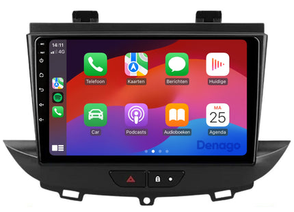 Opel Grandland X CarPlay autoradio | 2016 t/m 2020 | Denago DNG-A329 | 9 inch | Android 13 | Draadloos CarPlay & Android Auto