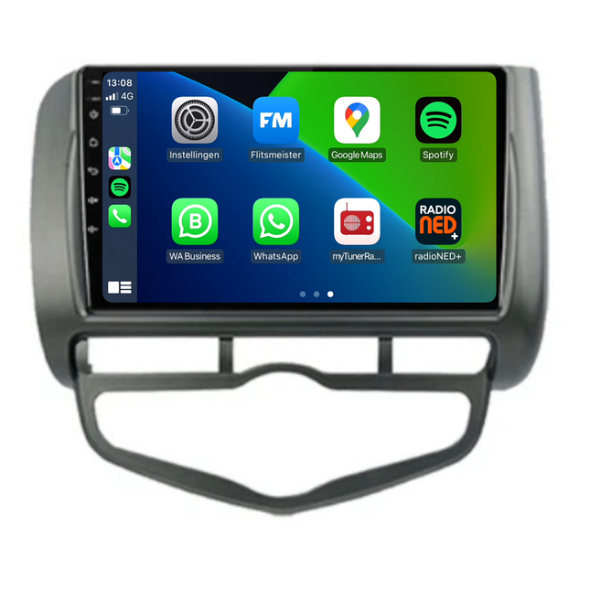 CarPlay Honda Jazz | Android 13 | Autoradio | 2005 t/m 2008 | Carplay & Android Auto